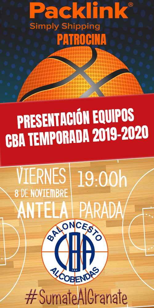 Presentación equipos Temporada 2019-2020 CBA - Club Baloncesto Alcobendas